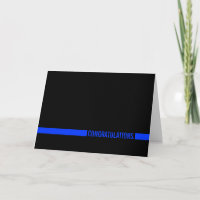 Police Officer Congratulations Thin Blue Line