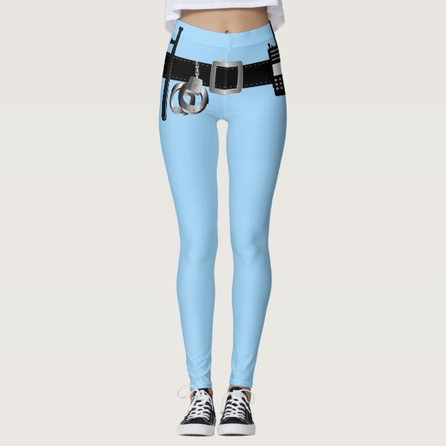 Police Officer Costume Leggings (Front)