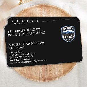 Police Officer Custom Logo Law Enforcement Business Card
