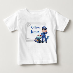Police Officer Customised  Baby T-Shirt