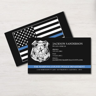 Police Officer Department Law Enforcement Badge Business Card