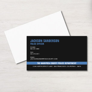 Police Officer Department Law Enforcement Employee Business Card