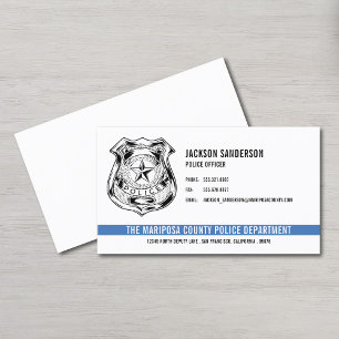 Police Officer Department Law Enforcement Logo Business Card