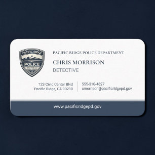 Police Officer Detective Logo Business Card