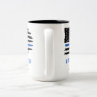 Police Officer Flag Personalised Thin Blue Line