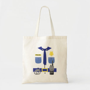 Police Officer For Kids Boys Girls Cop Uniform Tote Bag