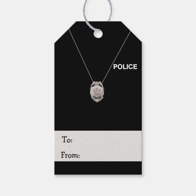Police Officer Gift Tags (Front)