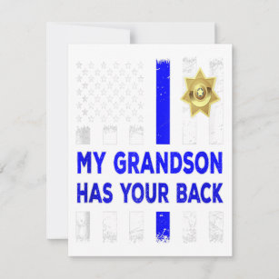 Police Officer Grandparents My Grandson Has Gift Invitation