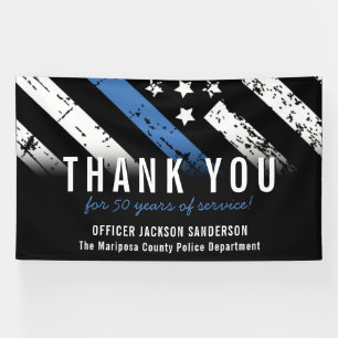 Police Officer Law Enforcement Anniversary Banner