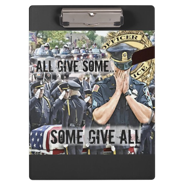 Police officer law enforcement clipboard (Front)