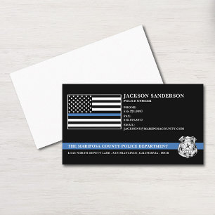 Police Officer Law Enforcement Custom Logo Business Card