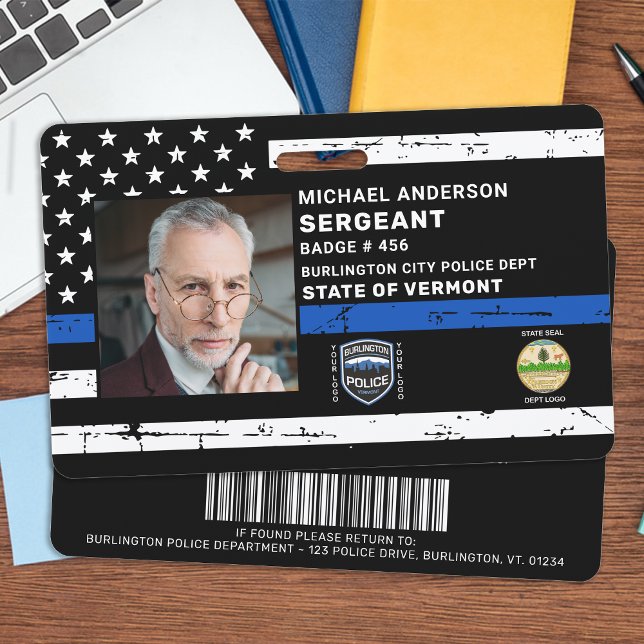 Police Officer Law Enforcement Custom Photo ID Badge (Creator Uploaded)