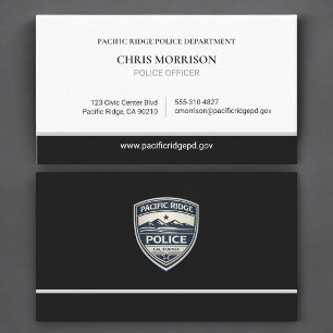 Police Officer Law Enforcement Logo Business Card