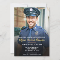 Police Officer Law Enforcement Photo Graduation