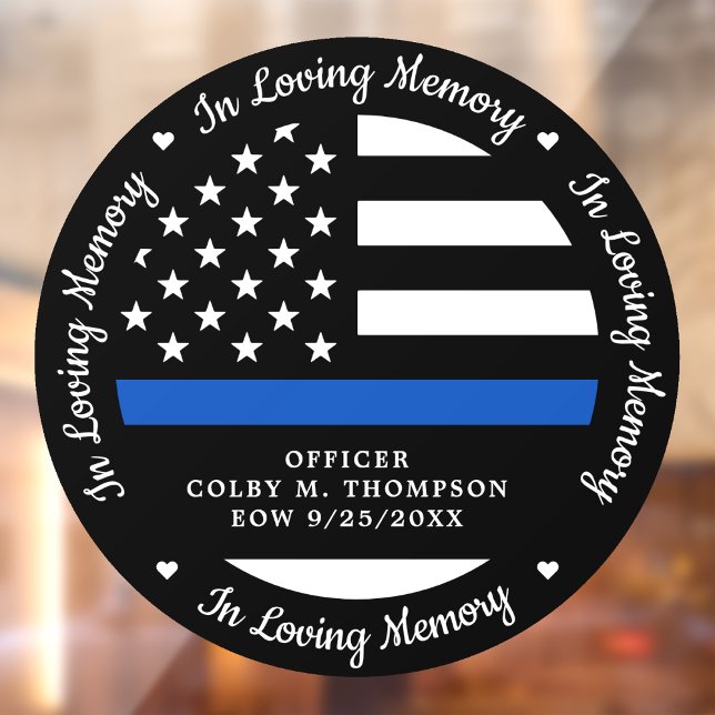 Police Officer Memorial Fallen In Loving Memory  (Creator Uploaded)