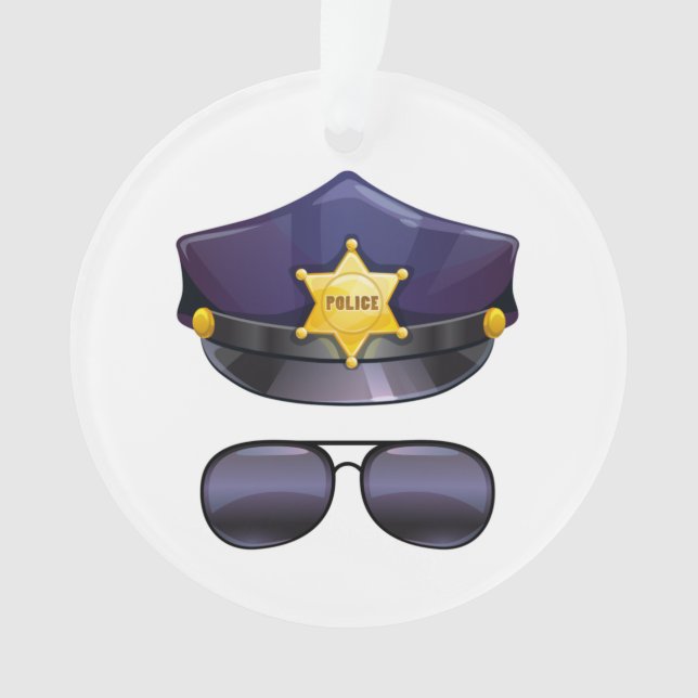 Police Officer Ornament (Front)