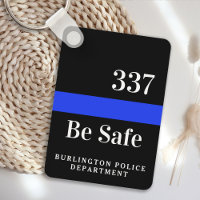Police Officer Personalised Badge # Thin Blue Line
