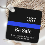 Police Officer Personalised Dept Thin Blue Line Key Ring<br><div class="desc">If you're looking for a personalised and thoughtful gift for a police officer in your life, look no further than our customised police gifts. Our thin blue line keychain is a modern and stylish accessory that any law enforcement officer would be proud to carry. The bright blue colouring of the...</div>