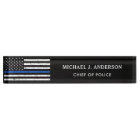 Police Officer Personalized Thin Blue Line Flag