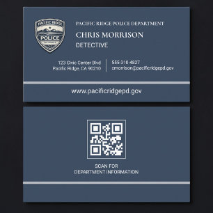 Police Officer QR Code Business Card