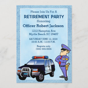 Police Officer Retirement Invitation