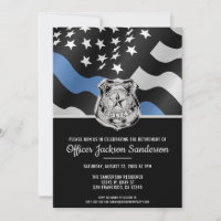 Police Officer Retirement Law Enforcement Flag