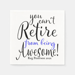 Police Officer Retirement Napkin