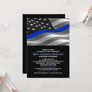 Police Officer Retirement Party Invitation