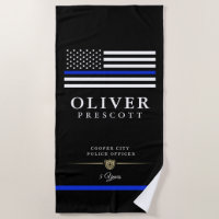 Police Officer | Service Anniversary Black