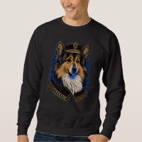 Police Officer Shetland Sheepdog Cop dog on Police