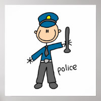 Police Officer Stick Figure