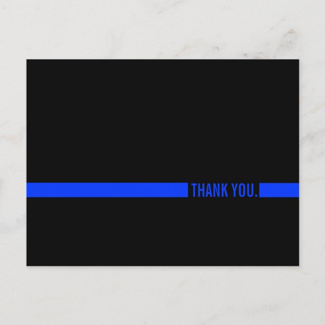 Police Officer Thank You postcard (Front)