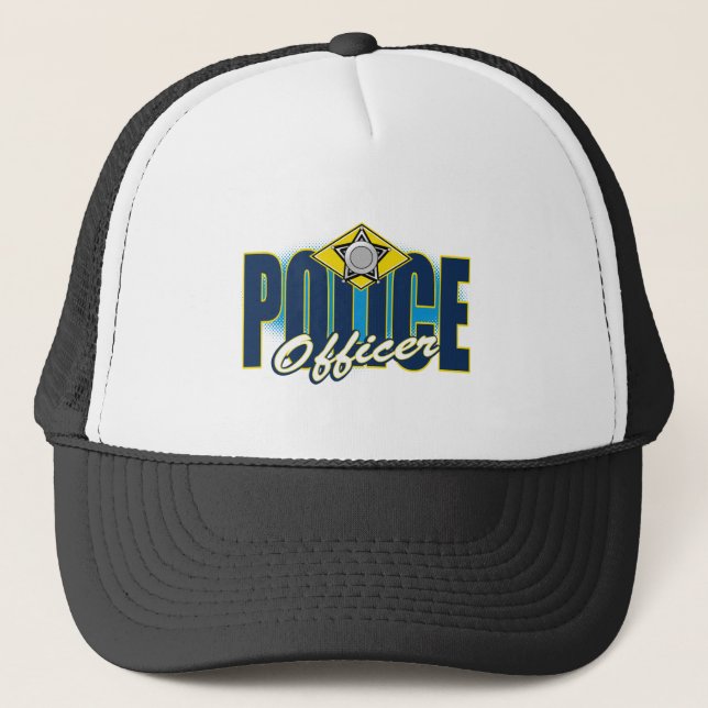 Police Officer Trucker Hat (Front)
