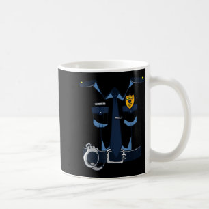 Police Officer Uniform Halloween Kids Costume Coffee Mug