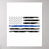 Police Officer Us Usa American Flag Thin Blue Line