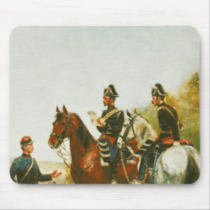 Police Officers on an Inspection Tour Mouse Pad