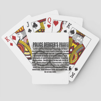 POLICE OFFICERS PRAYER PLAYING CARDS