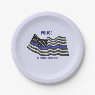 Police Paper Plate