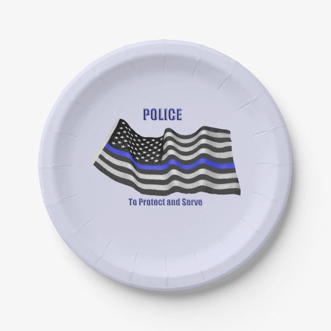 Police Paper Plate (Front)