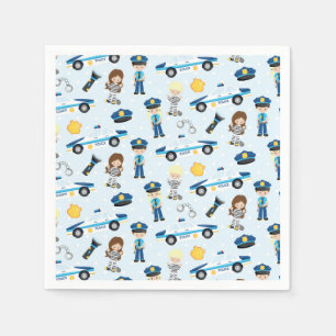 Police pattern napkin