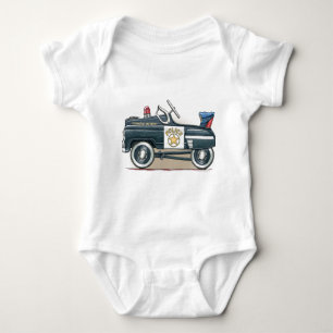 Police Pedal Car Cop Car Baby Bodysuit