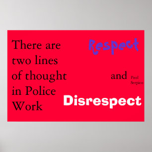 police philosophy poster