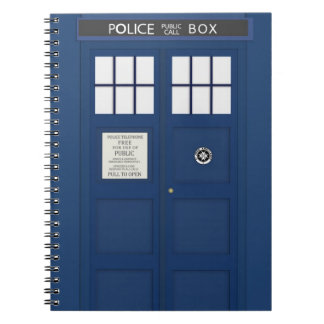 Police Phone Call box School Notebook