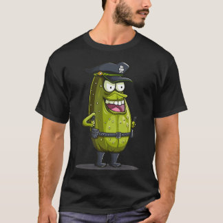 Police Pickle For Funny Vegetable And Officer Love T-Shirt