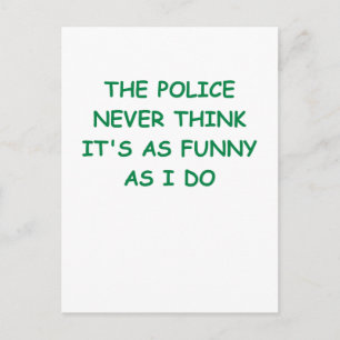 police postcard
