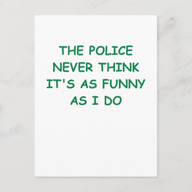 police postcard (Front)