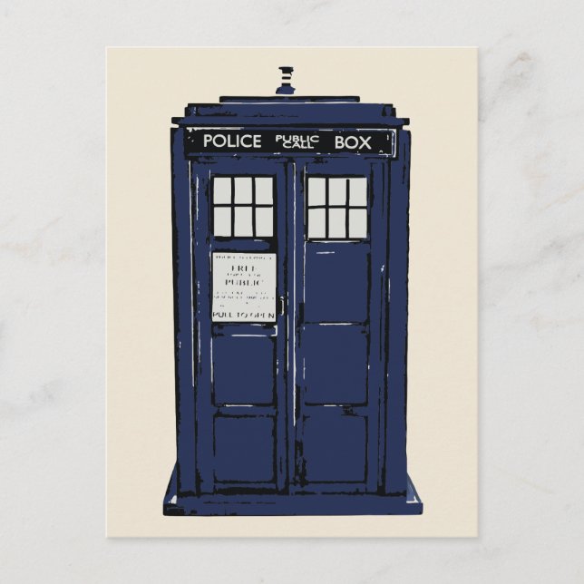 Police Public Call Box Postcard (Front)