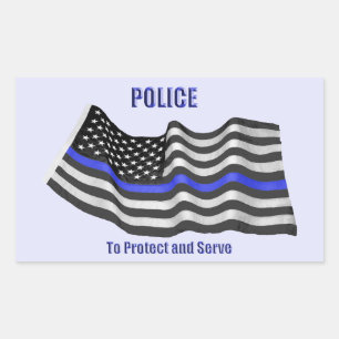 Police Rectangular Sticker