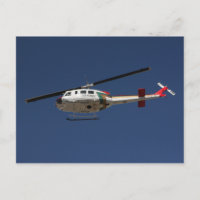 Police Rescue Helicopter Postcard