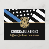 Police Retirement Blue Line Flag Law Enforcement